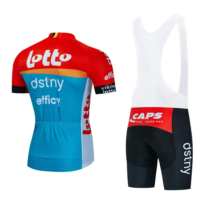 Team LOTTO Cycling Jerseys Sets Belgium Bicycle Clothing Summer Bike Shirt Quick Dry Ropa Ciclismo Men's Bib Short Maillot Suit