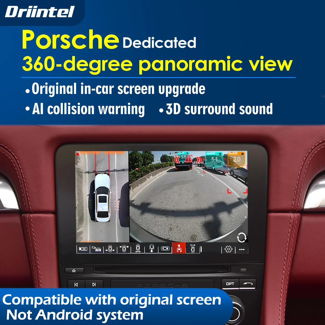 For Honda Hyunda Kia Volkswagen Nissa FIAT Panda Alfa Romeo Giulia  Subaru Porsche BENTLEY 1080P Around View 360°Panorama System