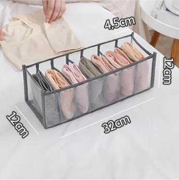 Underwear Storage Box Panties Organizer Key Card Small Items Storage Organizer BoxFoldable Without Cover F1