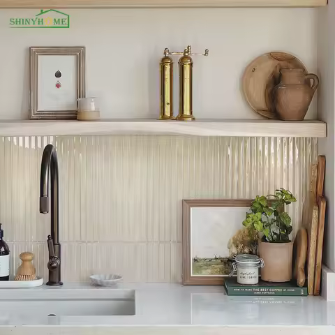 10/30pcs Wood Grain Peel &amp; Stick Backsplash Tiles, 22.86cm x 29.97cm - Easy Apply Adhesive for Kitchen, Bathroom, Wall