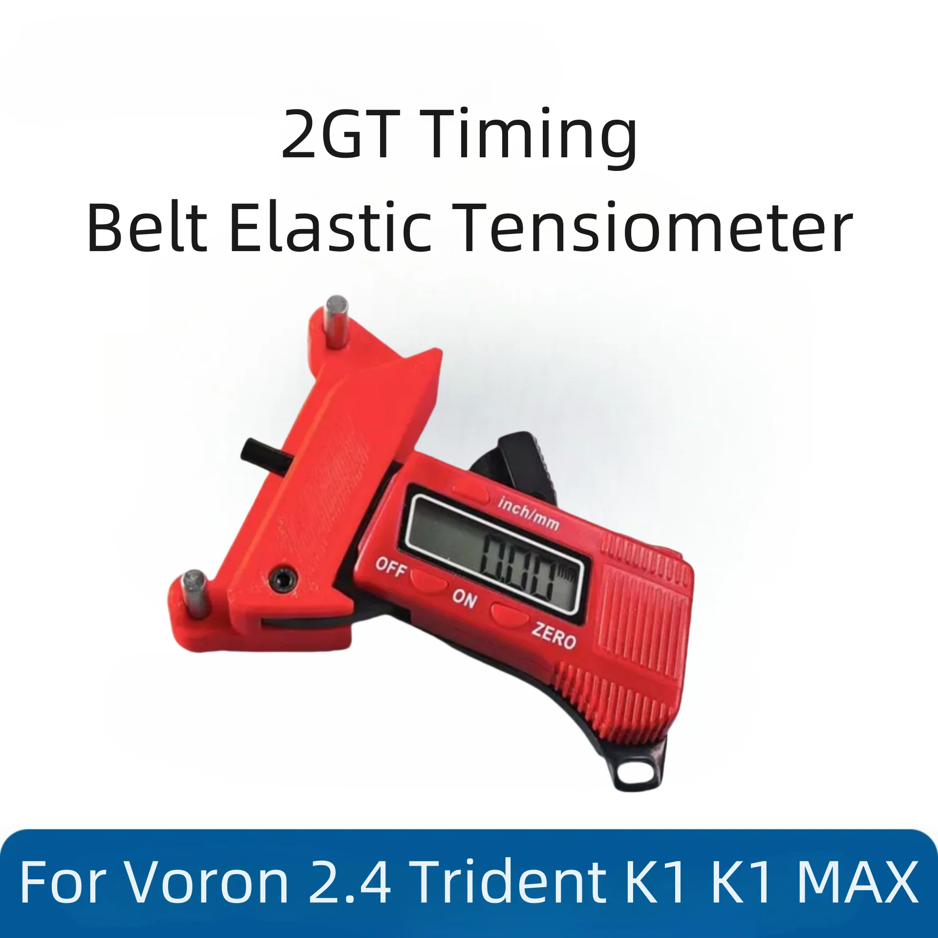 

Upgraded 2GT Timing Belt Elastic Tensiometer Synchronous Belt Tension Tester 3D Printer Parts For Voron 2.4 Trident K1 K1 MAX