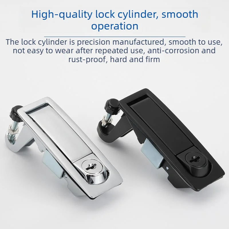 MS606-1 MS606-2 Key Push Pop Flat Lock Electrical Cabinet Control Box Communication Distribution Security Equipment Door Lock view 3