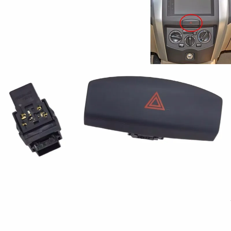 For NISSAN 2006-2019 LIVINA GENISS Hazard Light Switch  Emergency Light  Warning Light   Double Flash Switch   Original