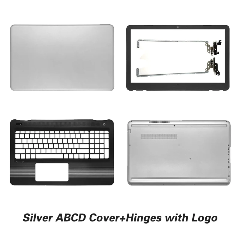 

New For HP Pavilion 15-AU 15-AW 15-AL TPN-Q172 Q175 Laptop Housing LCD Back Cover/Front Bezel/Hinges/Palmrest/Bottom Case silver