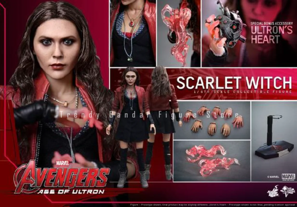 In stock Original Hot Toys MMS301 SCARLET WITCH Avengers 2 Action Figure Movie Model S.H.Figuarts Gift Toys