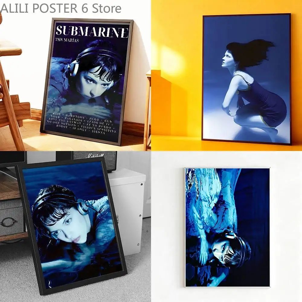 

The M-Marias Album Submarine Poster Prints Wall Art Painting Picture Gift Living Room Bar Restaurant Dec Sticker Large