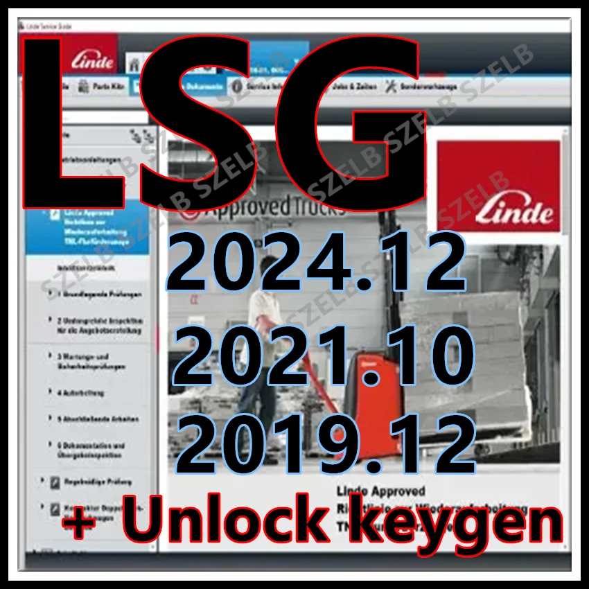 2026 hot sell, LINDE SERVICE GUIDE LSG 5.2.2 2024.12 or Linde Service Guide LSG 2021.10 + unlocked keygen for unlimited install