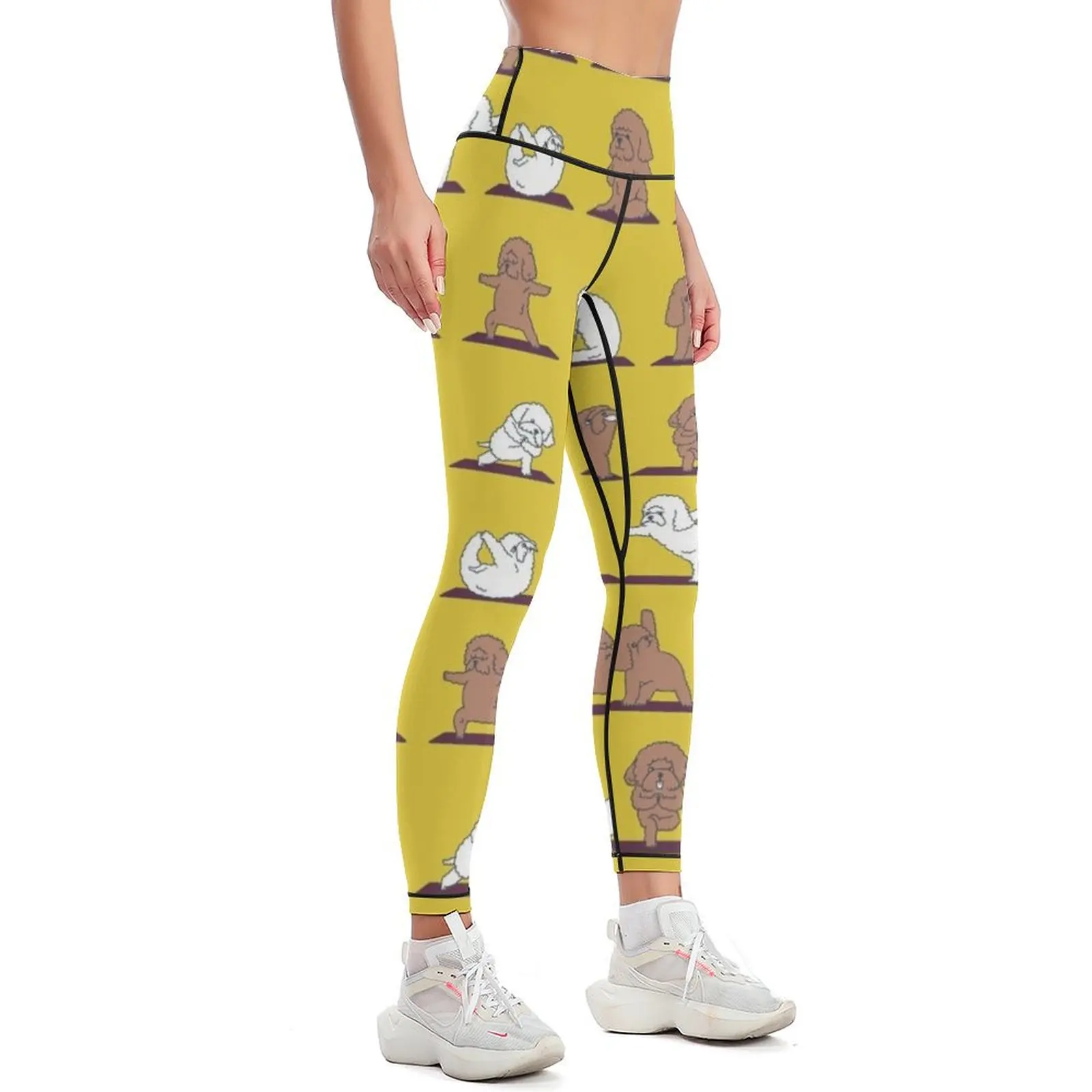 POODLE YOGA Leggings sports tennis for gym's clothing Womens Leggings