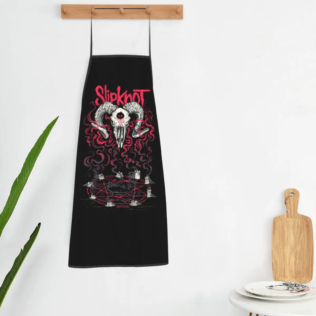 Custom Awesome Rock Band S-Slipknotes Funny Aprons for Women Men Adult Kitchen Chef Bib Tablier Cuisine Cooking Baking Gardening