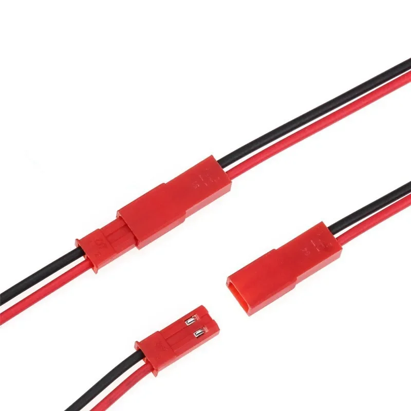 10 pares/20 peças 10cm 100mm jst 2 pinos macho fêmea conector fio jst 2p plug jack diy cabo elétrico para rc bec bateria brinquedos 22awg