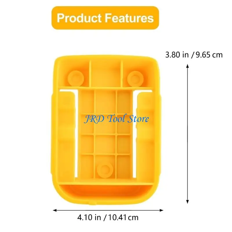 A2UD 6Pcs Battery Mount Holders for 20V Power Tool DCB200 DCB201 DCB202 Secure Locking Design Wall Garage Organization