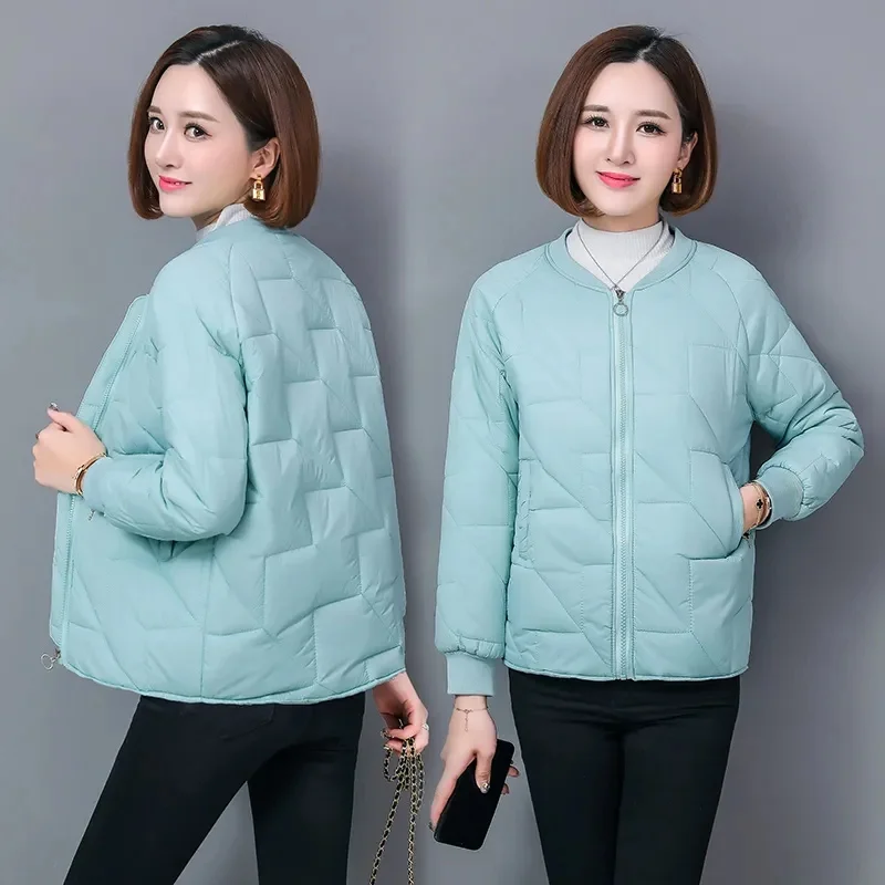 2024 neue Herbst Winter Parkas Mantel Jacke Frauen warme Puffer Jacke Harajuku Outwear lose lässige Baumwolle gepolsterte Weste koreanische Mäntel