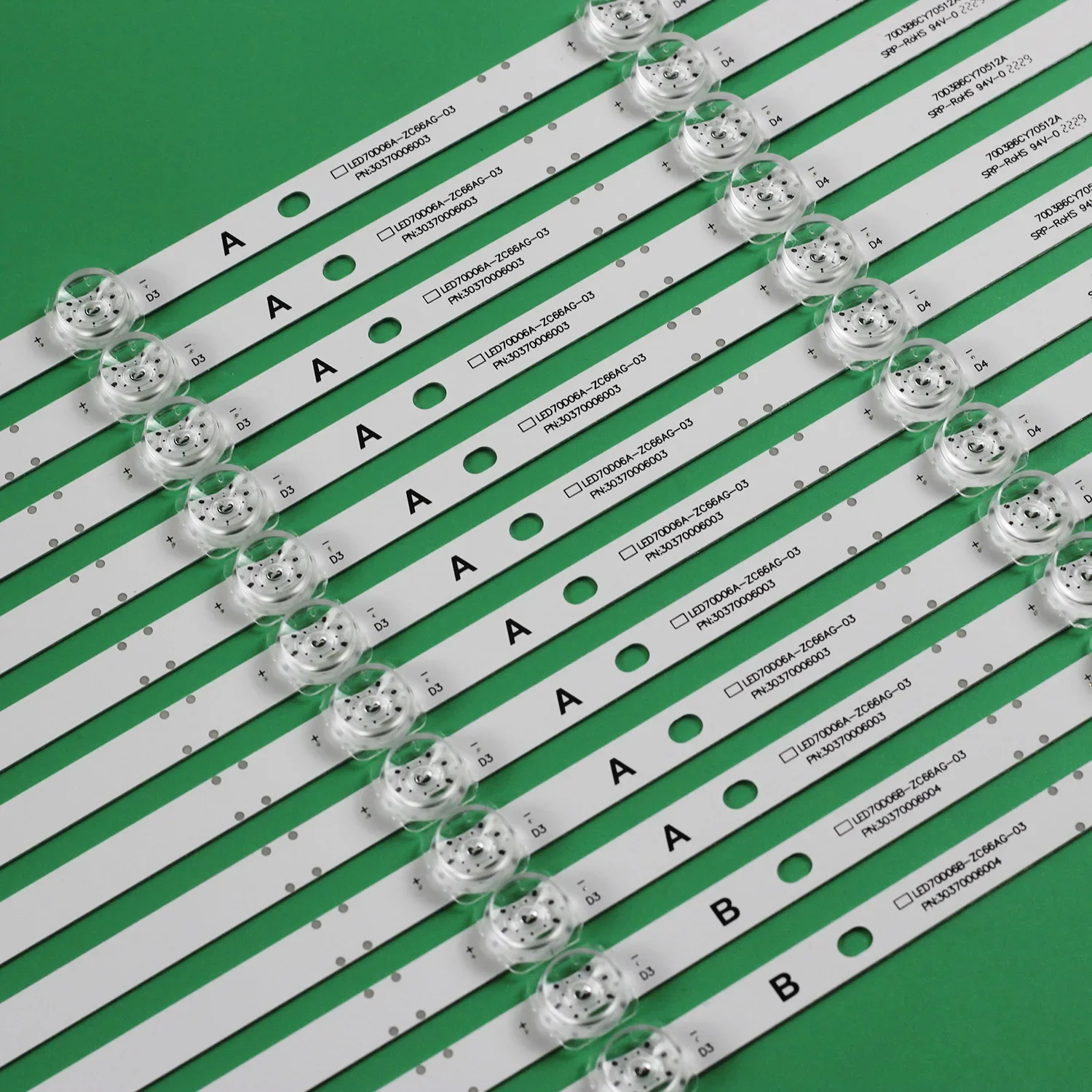 ONN 용 LED 백라이트 스트립 100012588 100068378 30370006005 30370006006 LED70D06A-ZC66AG-07 10 LED70D06B-ZC66AG-07 10 03 02 10D