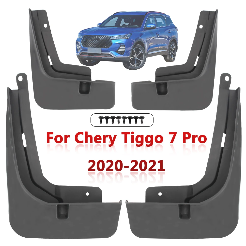 

Guard Splash Flap Fender 4 PCS Mudguards Car Accessories Front Rear For Chery Tiggo 7 Pro 2020-2021 Mud Flaps