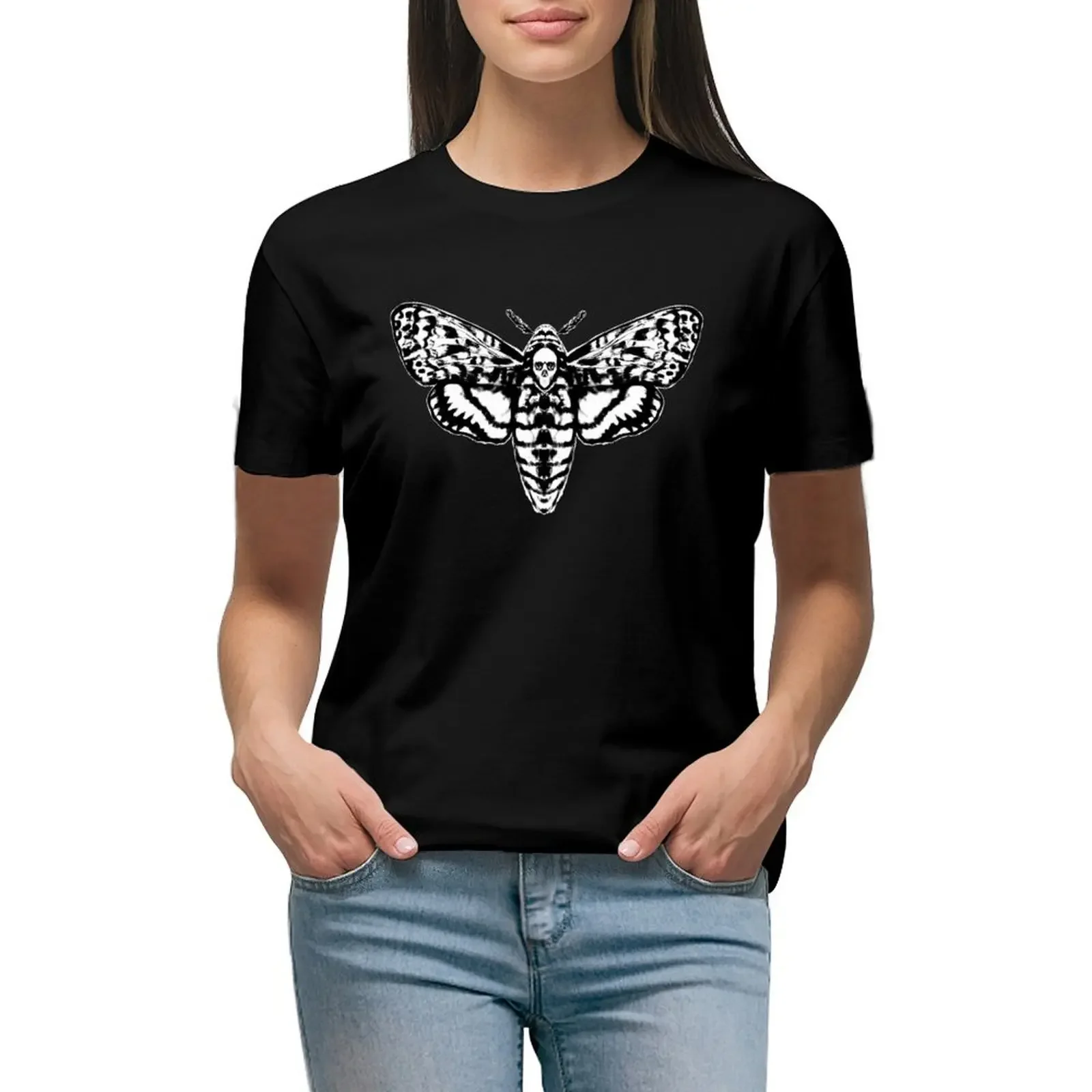 

Death's Head Moth T-Shirt oversized customizeds aesthetic clothes luxury designer clothing Women