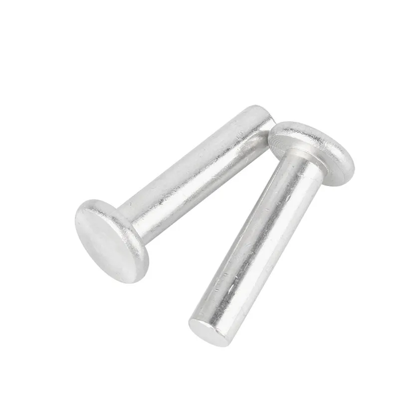 GB109 Aluminum Flat Thin Round Head Solid Rivet M2 M2.5 M3 M4 M5 M6 M8 Hand Percussion Punch Self-plugging Fixed Rivets