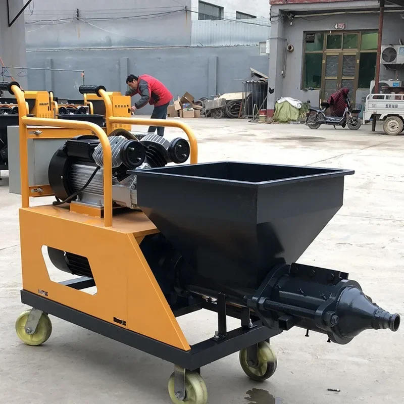 Cement Mortar Spray Machine Stone Paint Plaster Wall Automatic Spray Machine Electric Cement Mortar Shotcrete Furnish Equipment