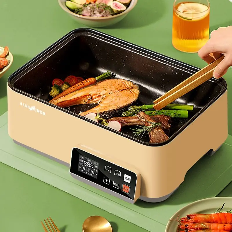 وعاء كهربائي متعدد الوظائف، قدر بخاري للحساء، وعاء طهي بالبخار الكهربائي الأوتوماتيكي