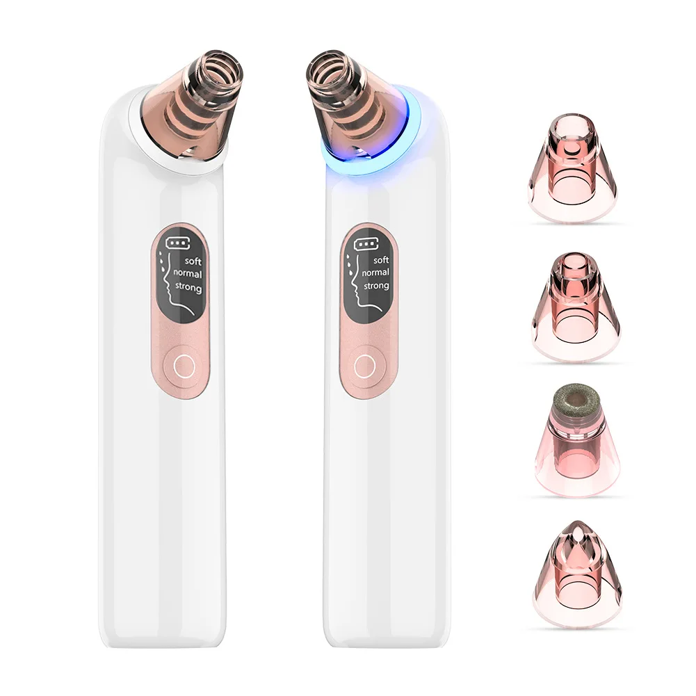 Electric Blackhead Remover Vacuum with Microbubble & Blue Light Therapy, Professional Pore Cleanser for Deep Facial Cleaning