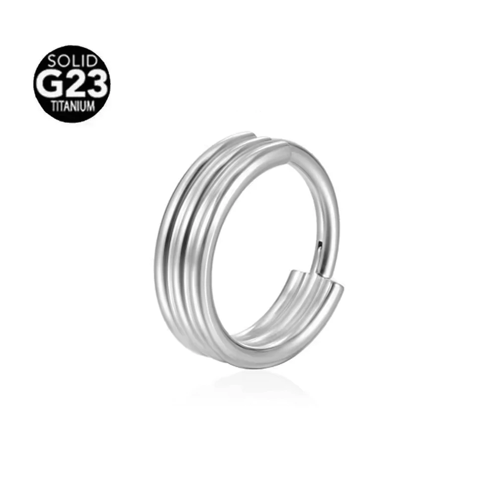 G23 Titanium Moon Septum Nose Ring