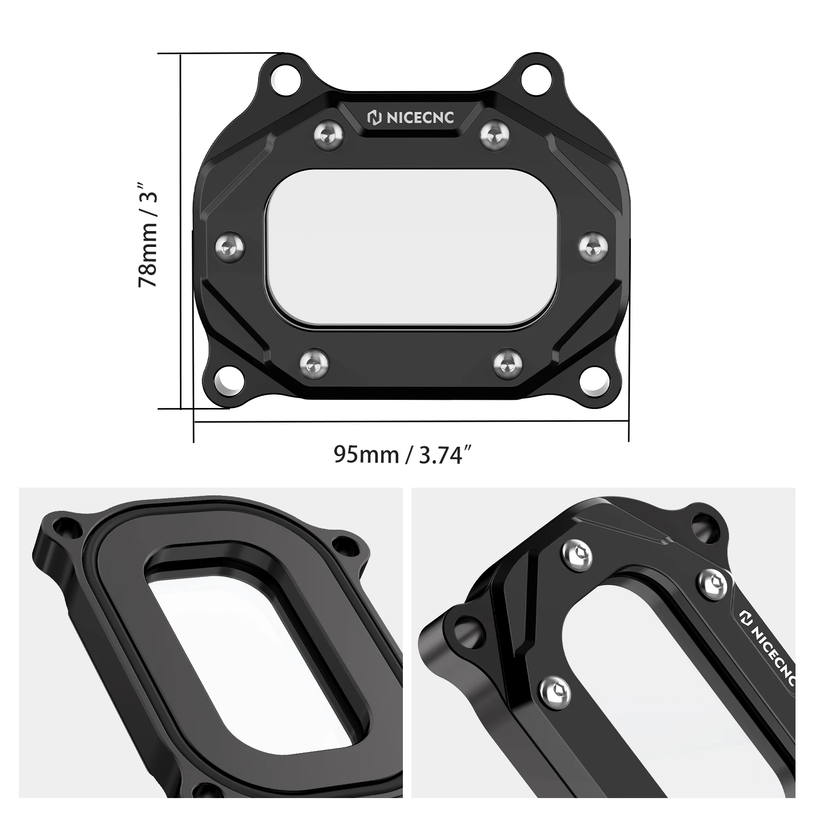 NICECNC Seitenabdeckung für Zylinderkopf für Yamaha Raptor 700 2006-2026 ATV, für Yamaha Raptor 700R 2009-2026, Grizzly 700, Kodiak – Detail 17