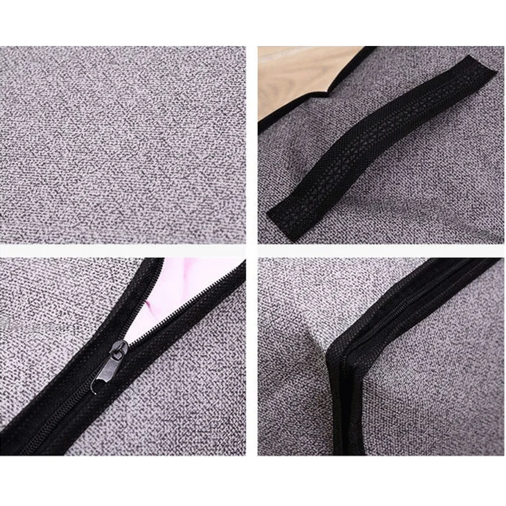 

Clothes Covers Non-woven Material Embroidery Kit Bag Storage Organizer Light Grey Container Bags for Bedding Bottom Quilt