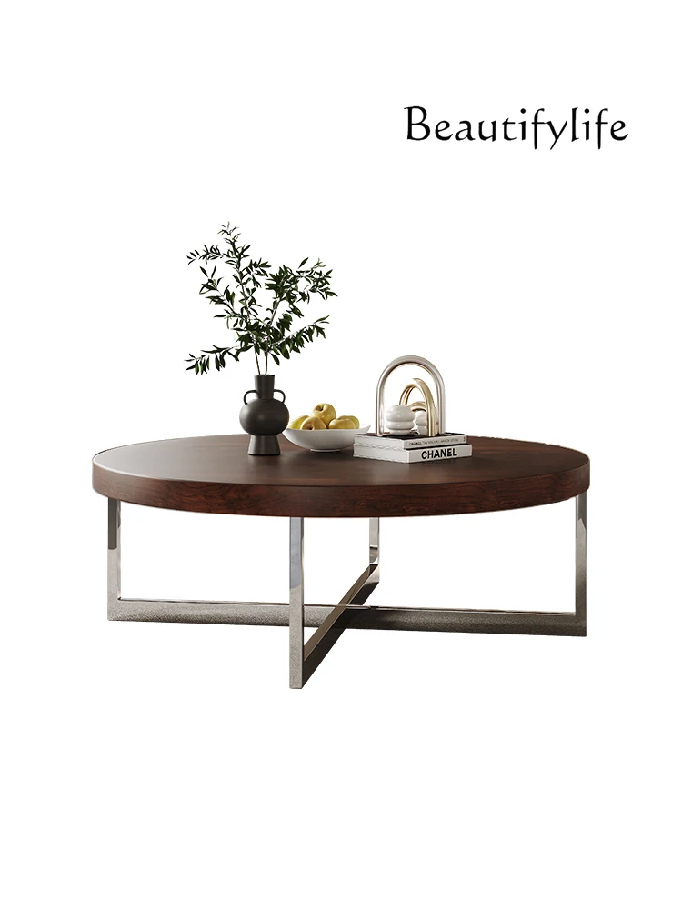 

Chinese Style Tea Table Japanese Style Modern Simple Small Apartment round Coffee Table New Living Room Home Tea Table