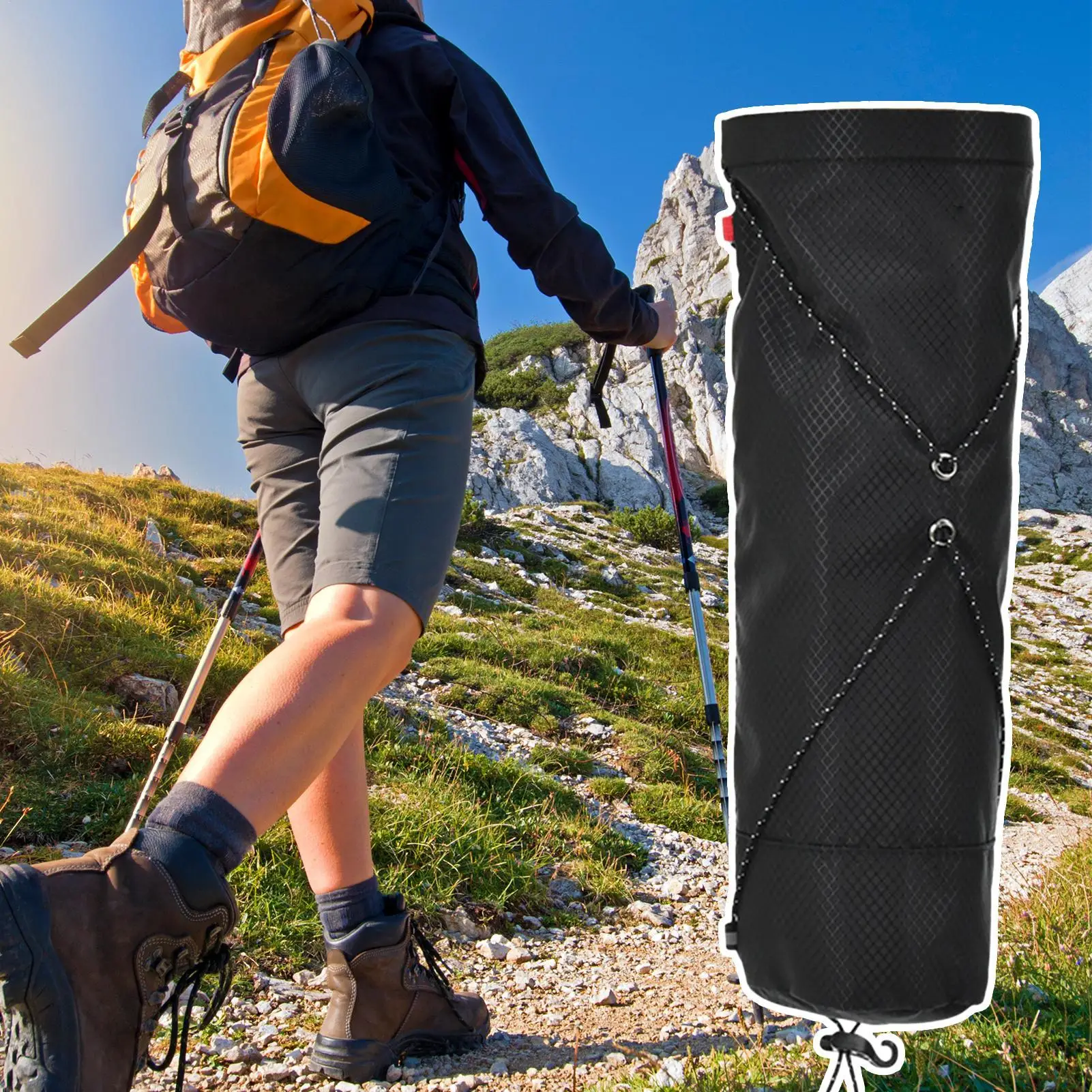 

Сумка для переноски треккинговых палок, водонепроницаемая портативная сумка для хранения походных палок для бега, жилет для гидратации, приключенческий пеший туризм