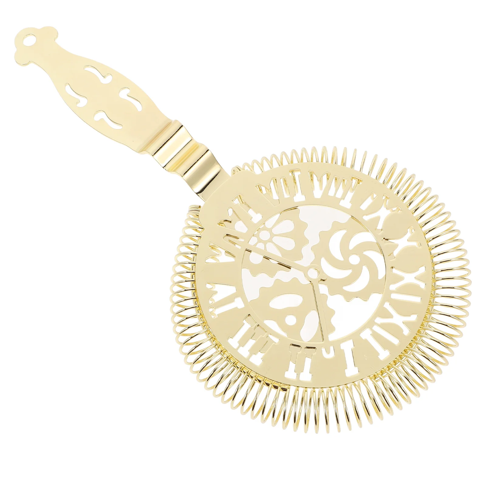 

Metal Cocktail Strainer Stainless Steel Bar Strainer Labor Saving Sturdy Bartender Tool Bar Supplies for Ice Separation