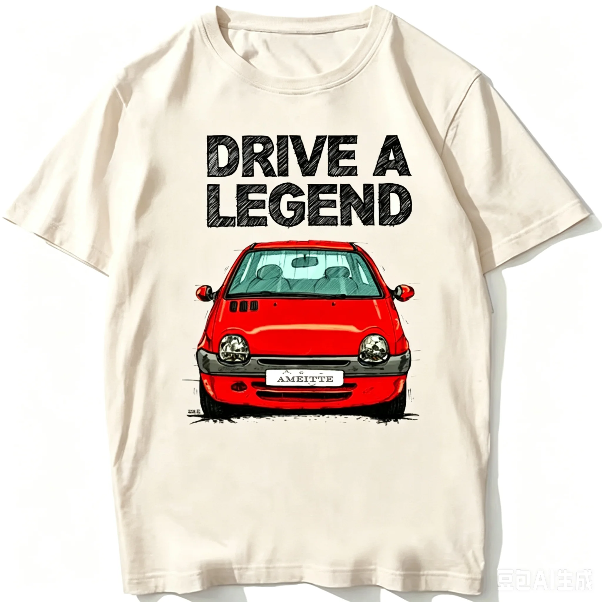 2026 New Drive A Legend Twingo Late Halogen Model Sport Car T-Shirt Boy White Tees Man's Clothing Summer Casual T Shirt