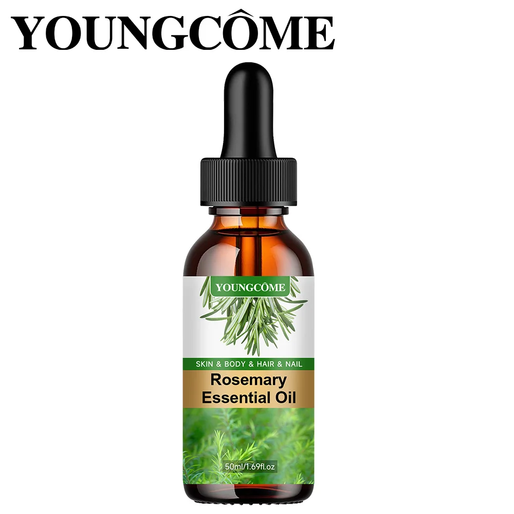 Oli essenziali per la crescita dei capelli con olio essenziale di rosmarino 30ML/50ML Oli essenziali per capelli naturali puri per nutrire i capelli lucenti Cura sana dei capelli