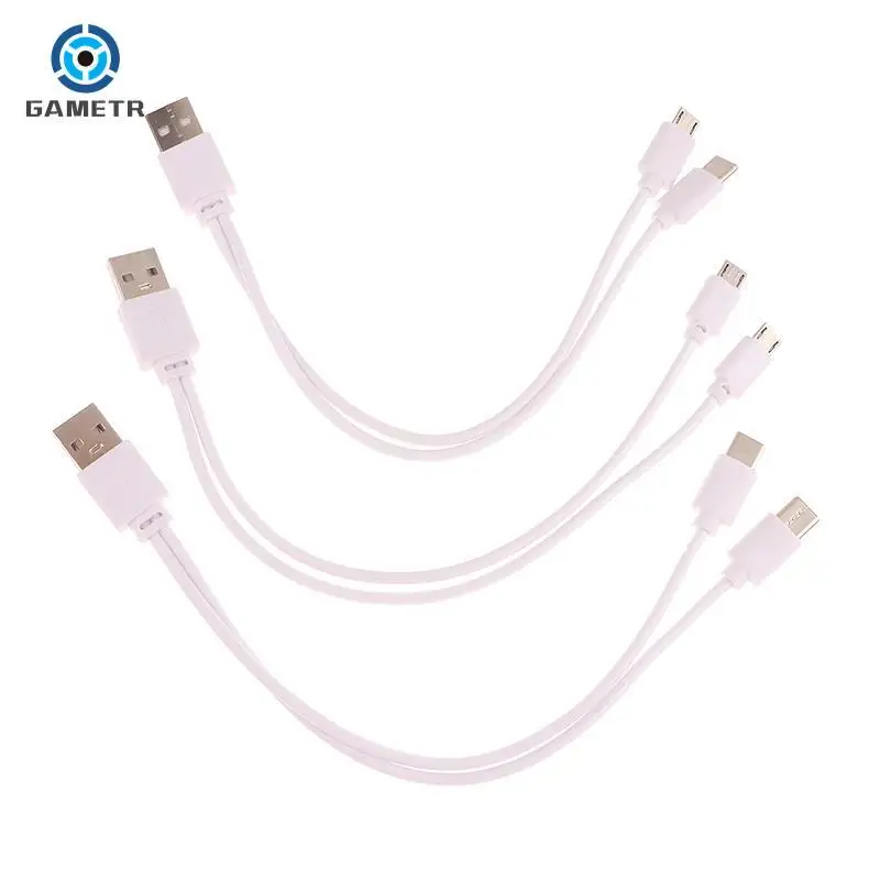 2 em 1 micro usb macho para micro usb/tipo c splitter, transferência de dados, cabo de carregamento para smartphones android, tablet, 1pc