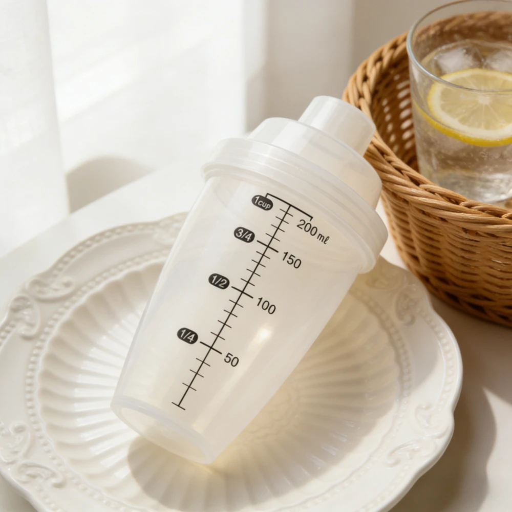 Protein Powder Milkshake Shaking Cup with Scale Home Enzyme with Scale Shaking Cups Environmental Protection Sports Fitness Cup