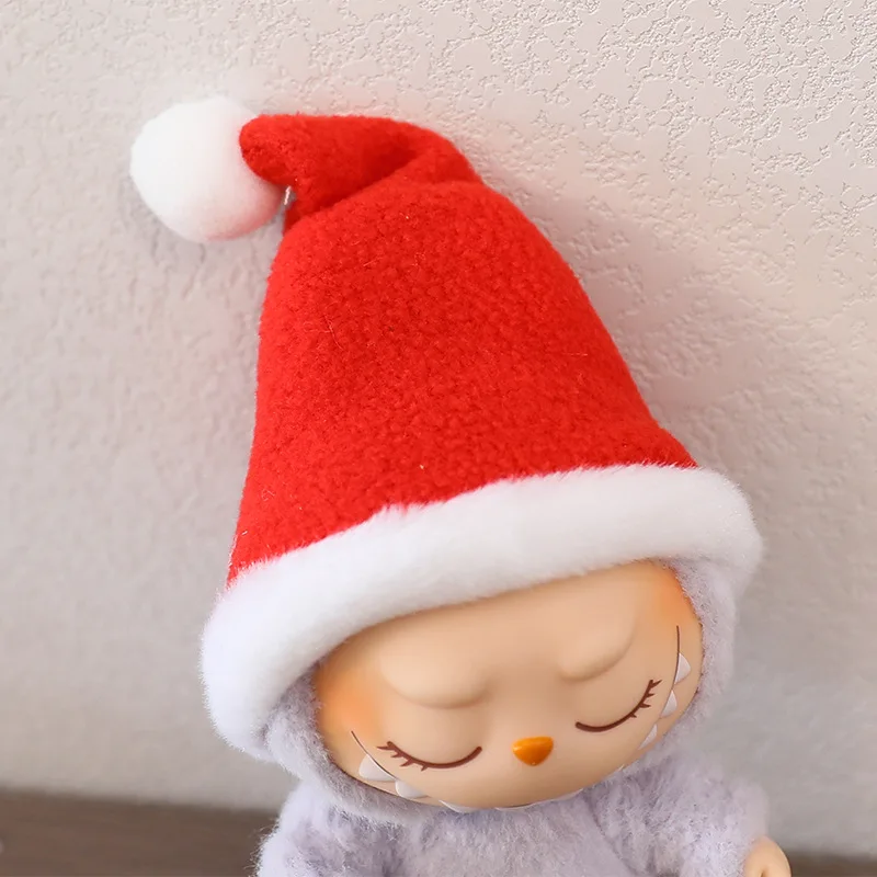 Mini Doll'S Clothes Outfit Accessories For Korea Kpop Exo Labubu Idol V1 V2 Christmas Cookie Man Sweater Hat New Year Clothes