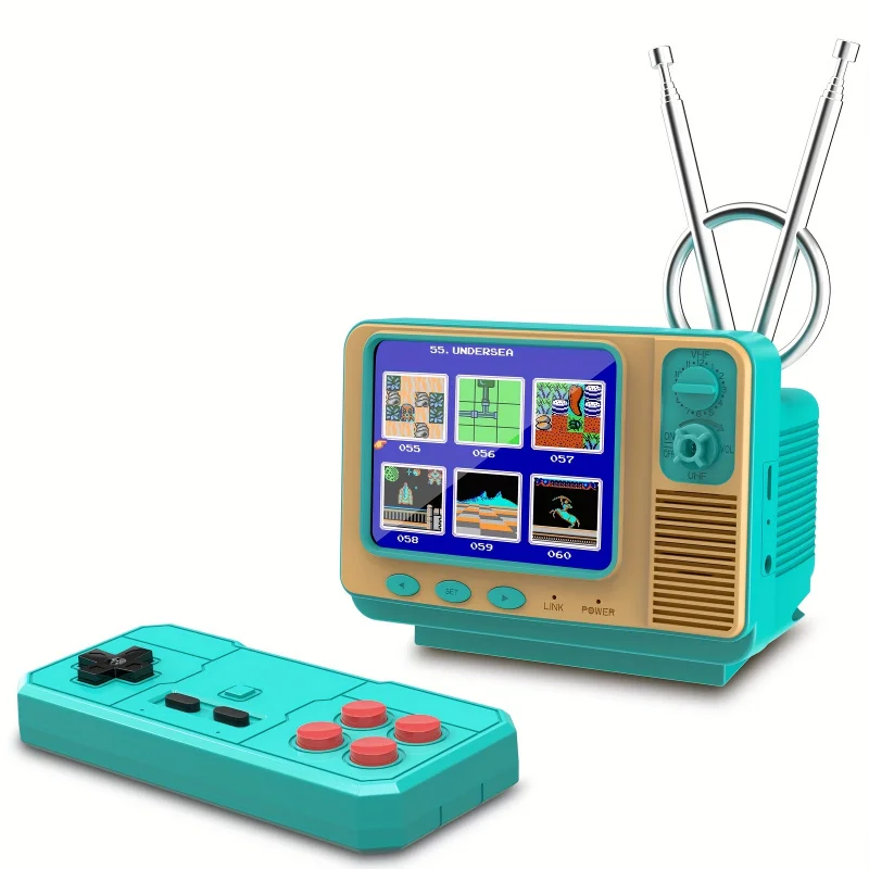 

GV300SIt is a gaming console，Equipped3Inch Display Screen，Allows two players to enjoy retro-style games on TV