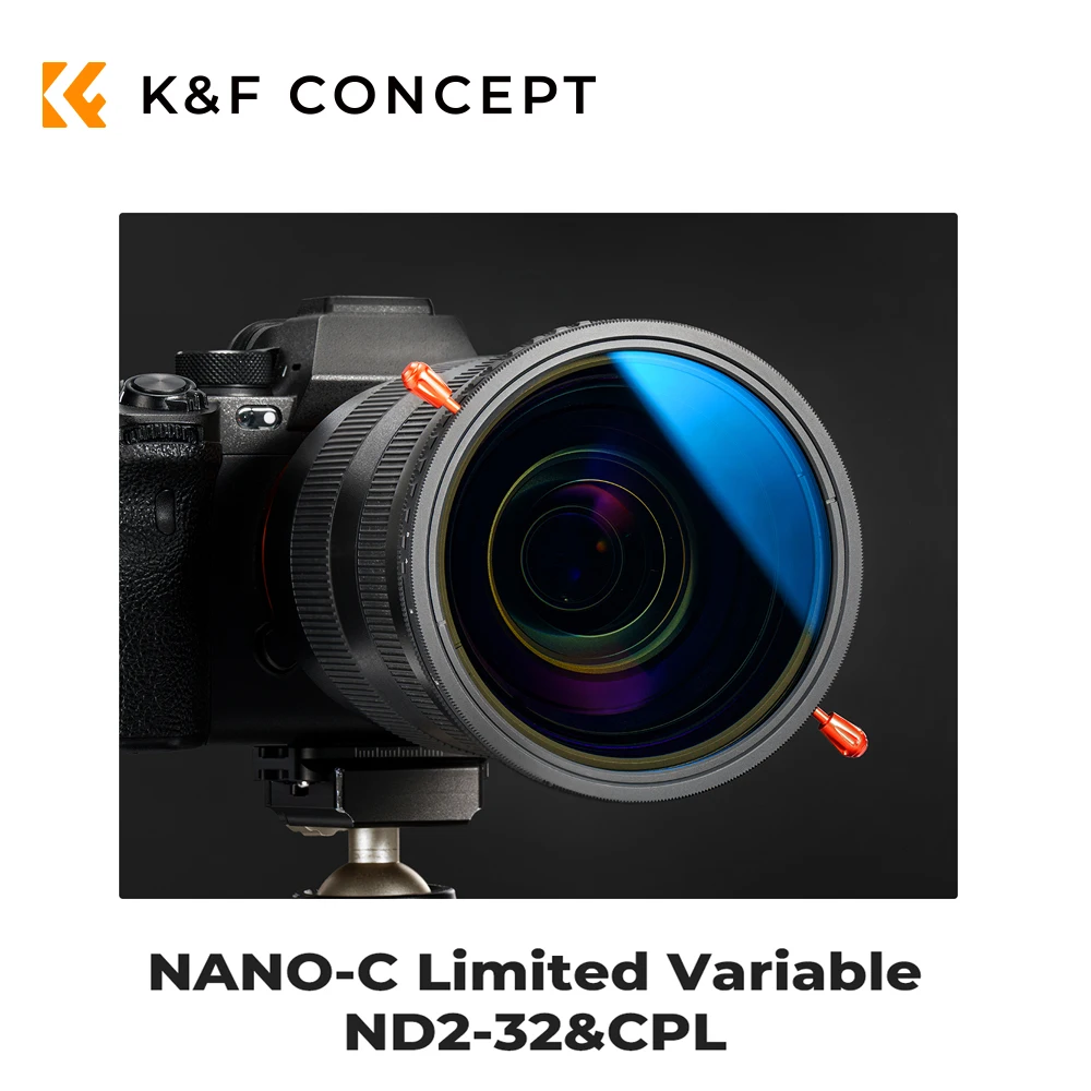 K&F Concept переменный фильтр CPL&ND2-32 2-в-1 37 мм 40,5 мм 43 мм 46 мм 49 мм 52 мм 55 мм 58 мм 62 мм 67 мм 72 мм 77 мм 82 мм для объектива камеры