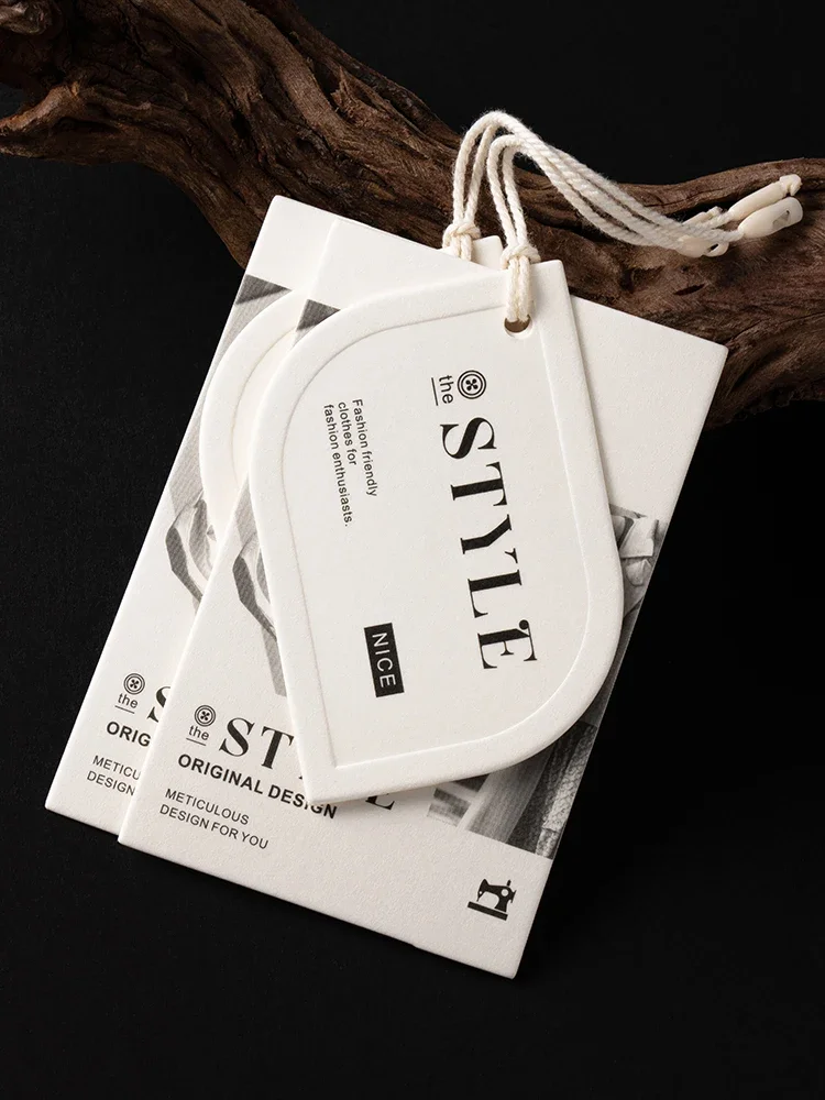 

100 шт. модные ярлыки для одежды, индивидуальные ярлыки для одежды, цена, размер, адресные ярлыки, пользовательские логотипы, бесплатный дизайн, личная персонализация, Custo