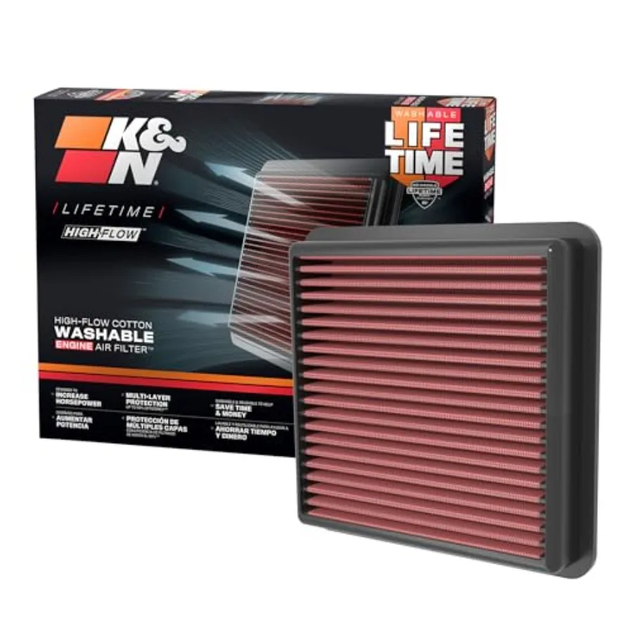 

HighFlow Original Lifetime Engine Air Filter for 20202025 and Kia Models Including Elantra i30 Kona K4: Enhances Engine Perfor