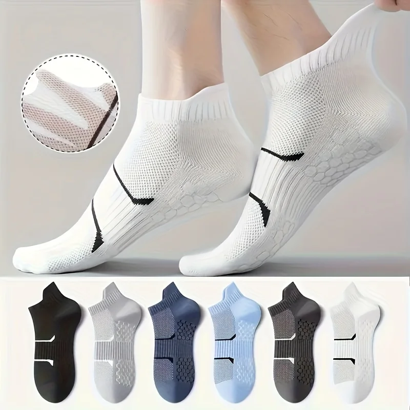 للجنسين 6 عبوات من جوارب الكاحل الشبكية خفيفة الوزن ومضادة للرائحة وقابلة للتنفس لجميع المواسم والرياضات الخارجية والملابس الكاجوال