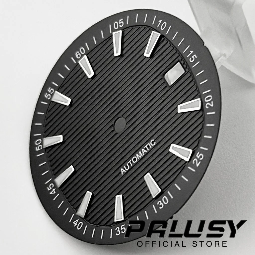 Nh35 33mm biały niebieski czarny zielony zegarek tarcza zielona zegarek świetlny tarcze do części zamiennych NH35 4 r35