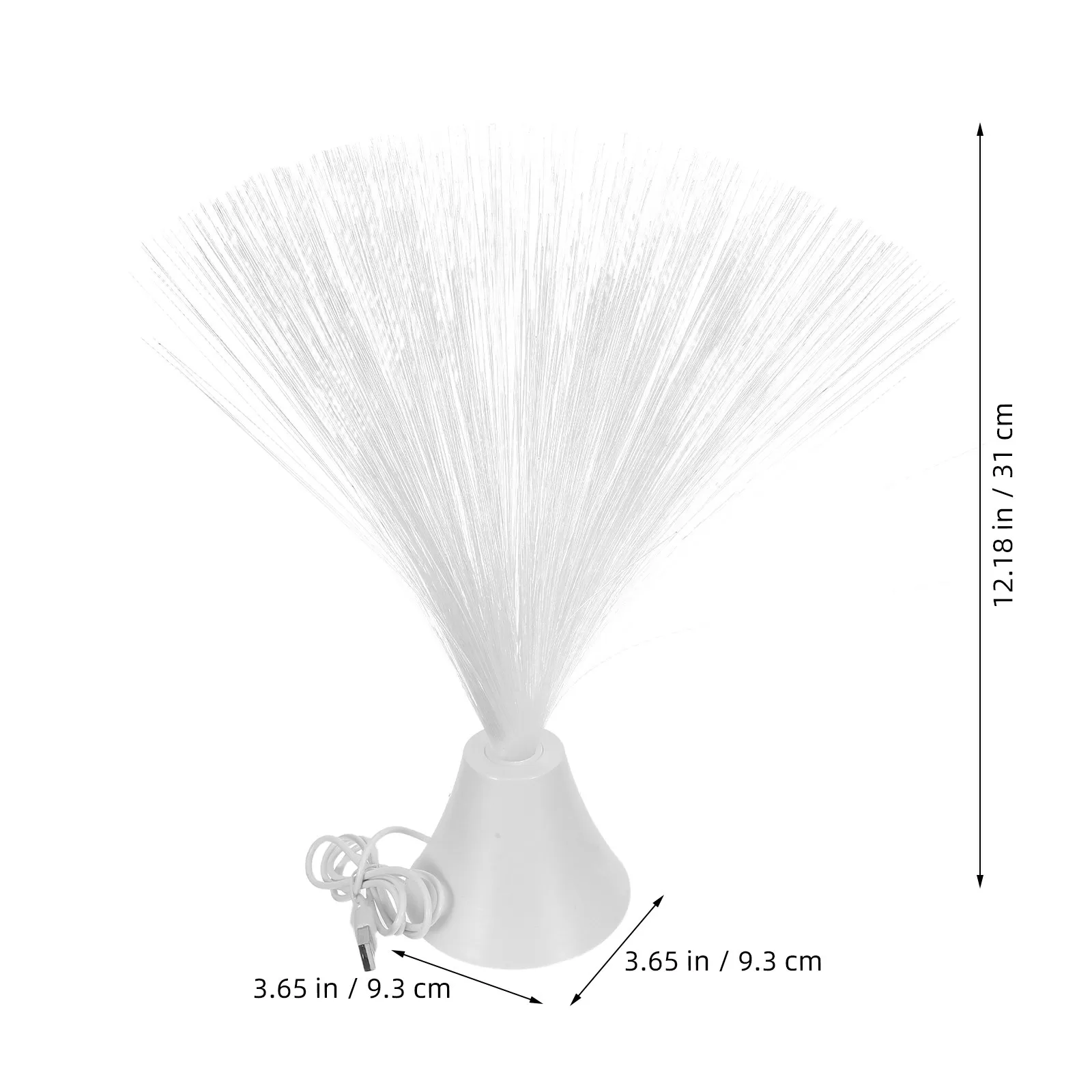 Fiber Optic Light Sensory USB Color Changing Atmosphere Lamp Night Light Novelty Decorative Tabletop Lamp for Home