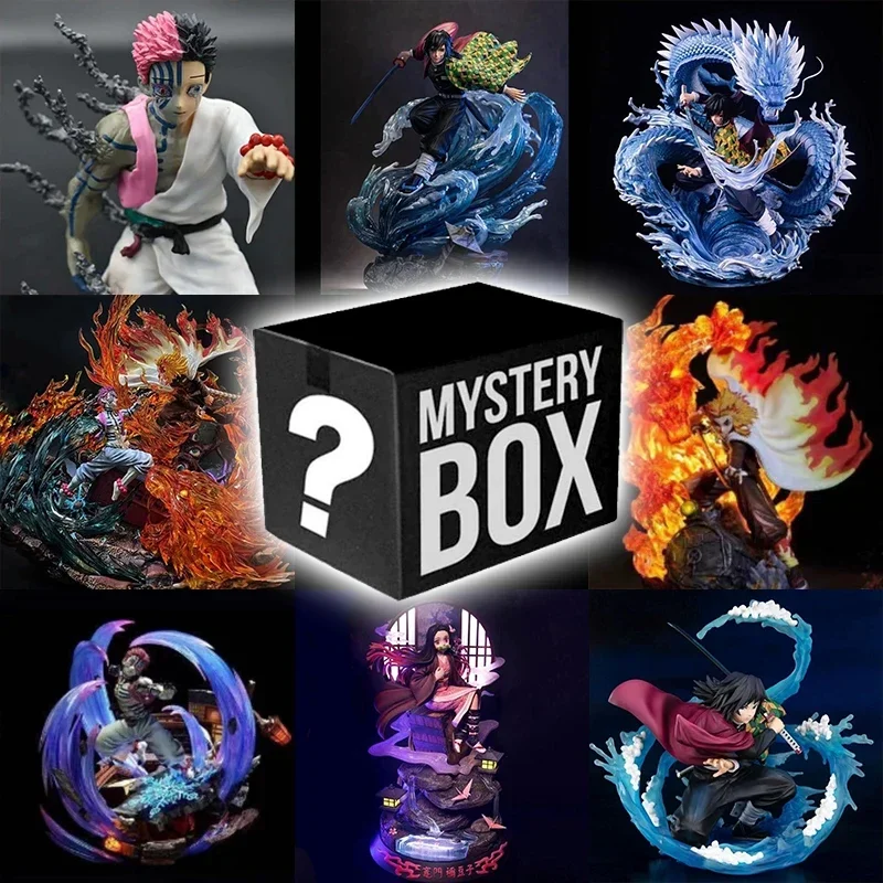 Demon Slayer Figure Mystery Box Kimetsu  Yaiba Anime Best Gift For Animer Figure Lucky Box