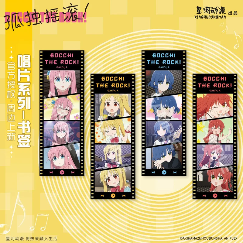 

BOCCHI THE ROCK! Rock Record Series Gotoh Hitori Ijichi Nijika Yamada Ryo Kita Ikuyo China Official Authorization PVC Bookmark