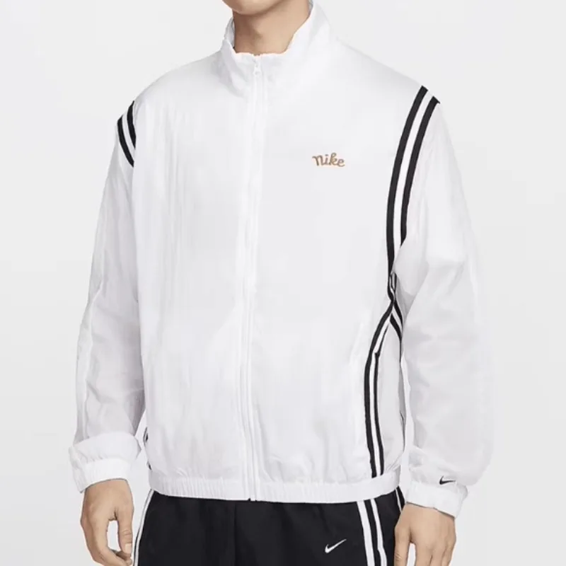 Nike Woven Gradient Print Wind Jacket Spring Fall Cyber Street Light Thin Seasonal OuterwearFN2867-100 1PCS