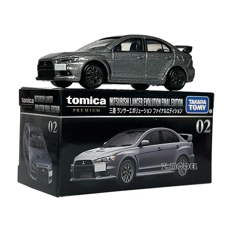 Tomica Alloy Car For Collector Simulation Holiday Gifts TOMICATP02 Mitsubishi Lancer First Return Car Model Toy Collection