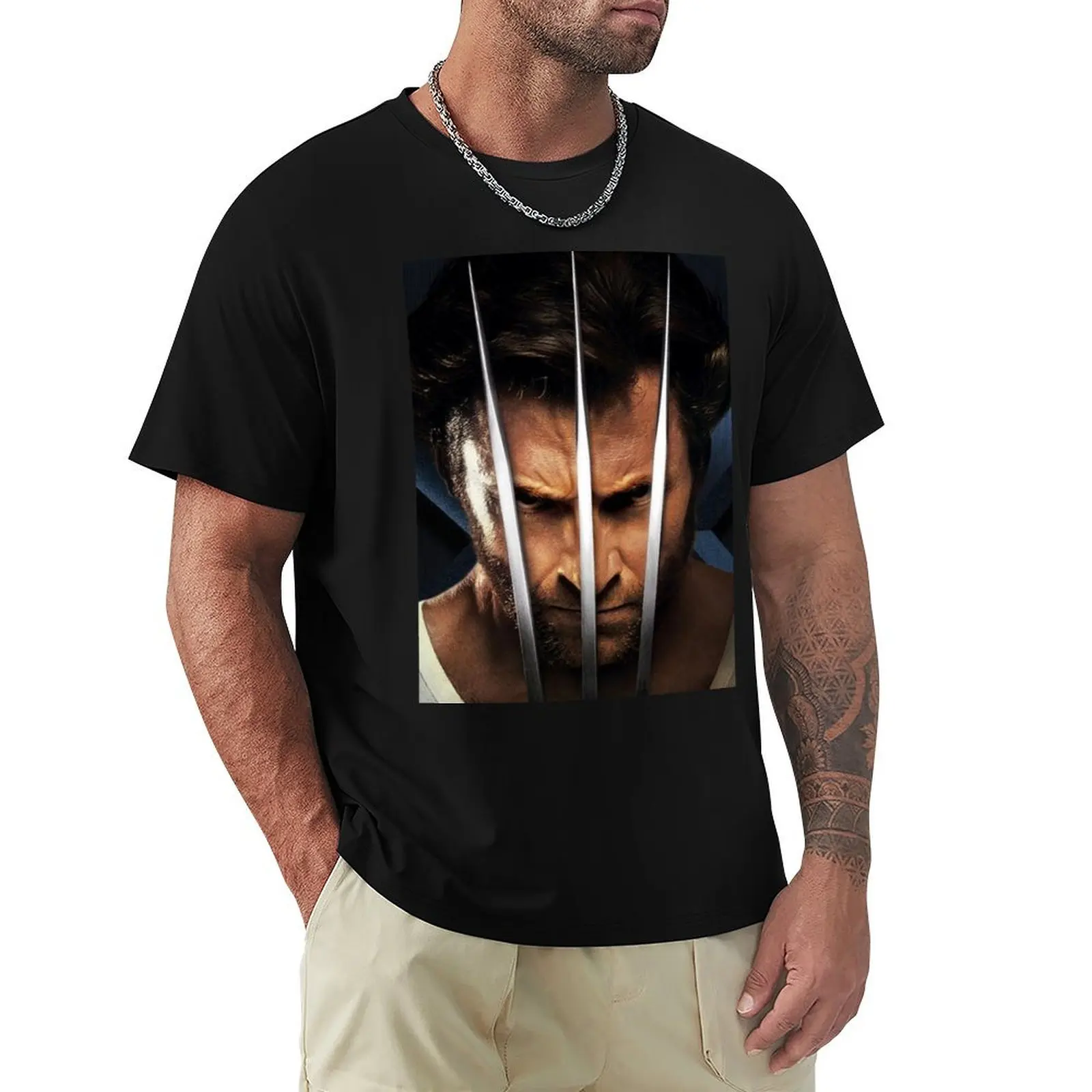 

hugh jackman T-Shirt street wear luxury t-shirt funny t shirts for men