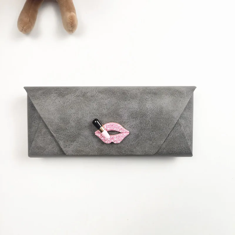 

Set with Diamonds Glasses Case Women's Anti-Pressure Portable Good-looking Student Myopia Glasses Sunglasses Sunglasses Storage