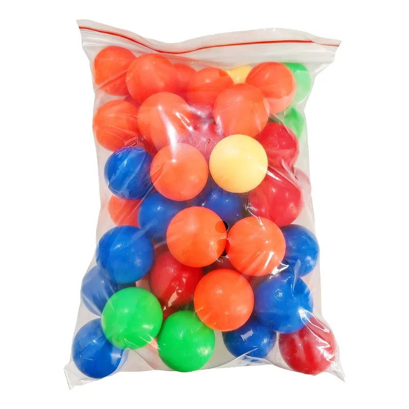 50pcs 32mm Plastic Solid Beads Big Ben Arcade Game Coin Operated Rolling Colorful Balls Carnival Machine