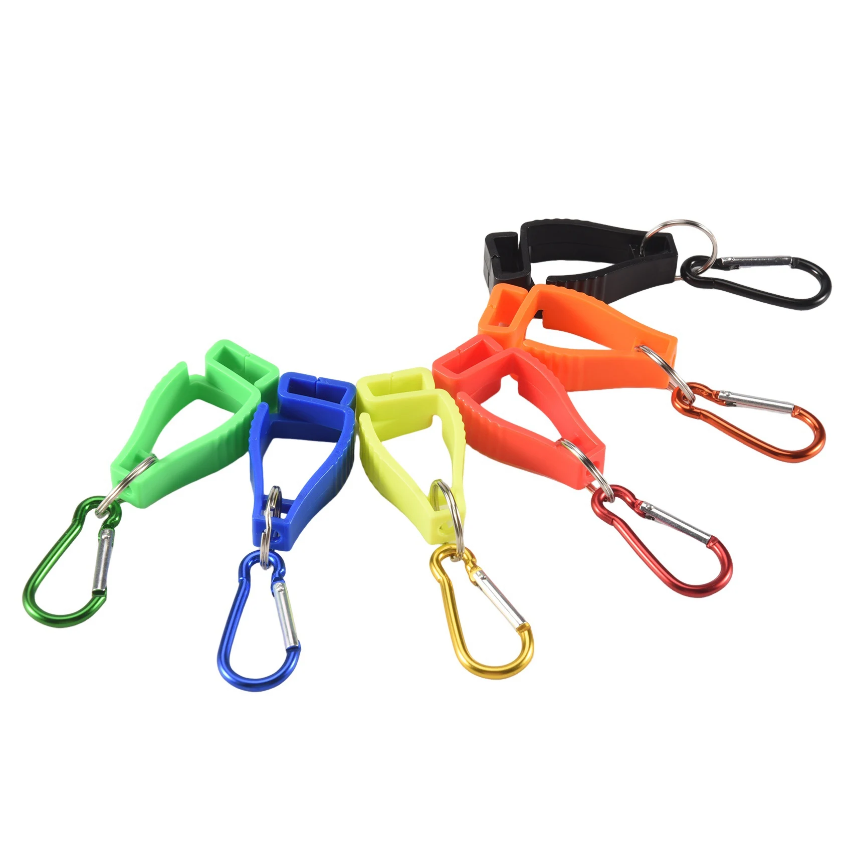 

【COMELY】24 шт. зажимы для перчаток, держатели для рабочих перчаток, клипсы для ремня с металлическими карабинами для строителей, охранников и рабочих.