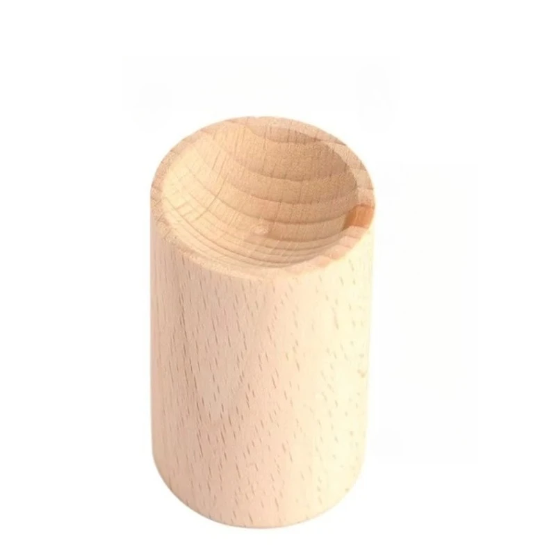 Cylindrical essential oil diffuser made of solid wood with long-lasting fragrance, suitable for home offices, cars, and bedrooms